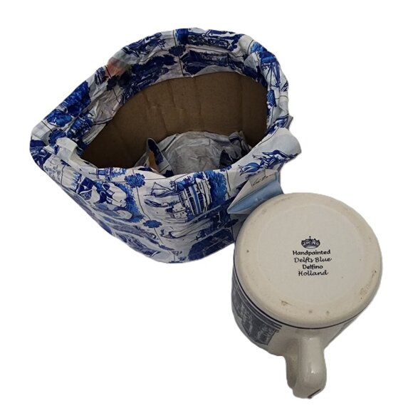 Delfts Blue Delfino Holland Amsterdam Handpainted Collectible Mug - Picture 7 of 10